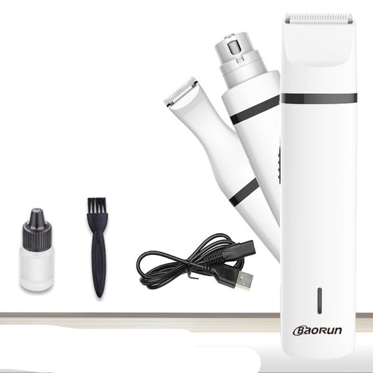 3-in-1 Professional Pet Grooming Shaver β Cordless Hair, Paw & Detail Trimmer for Dogs and Cats