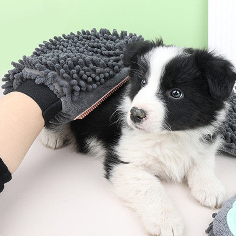 2-in-1 Pet Bathing Brush & Grooming Glove – Dual-Sided Massage, Cleaning & Drying Tool for Dogs & Cats