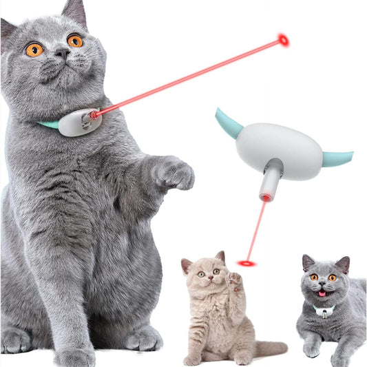 Interactive Smart Cat Toy Collar – USB Charging Laser Teasing Device